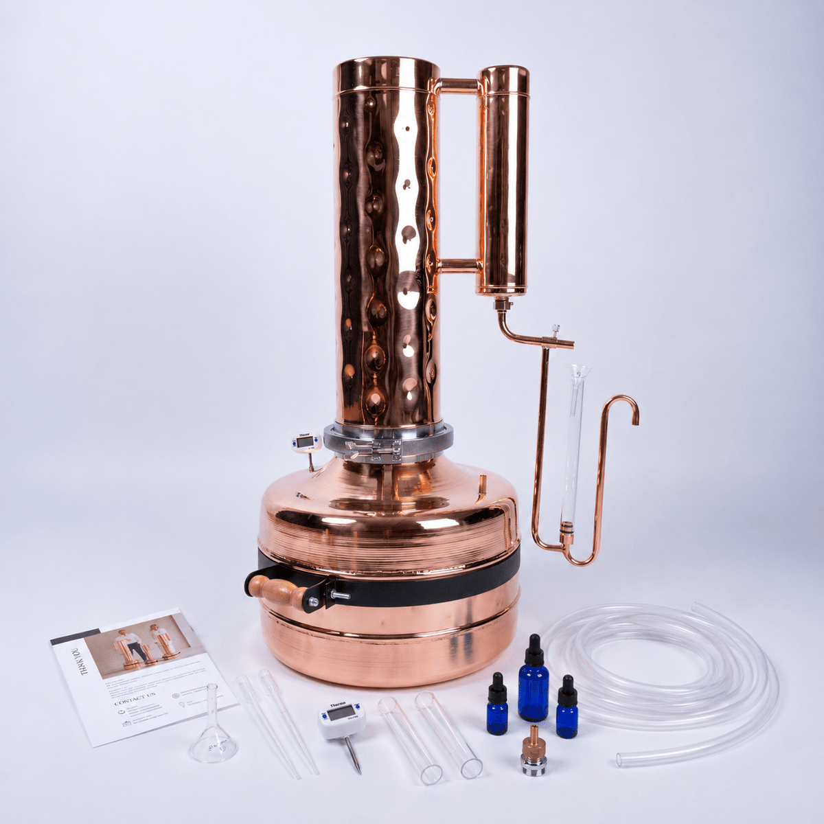 Essential Oil Distiller 7,5Gal (28,5L) - Premium Kit - Copper Pro