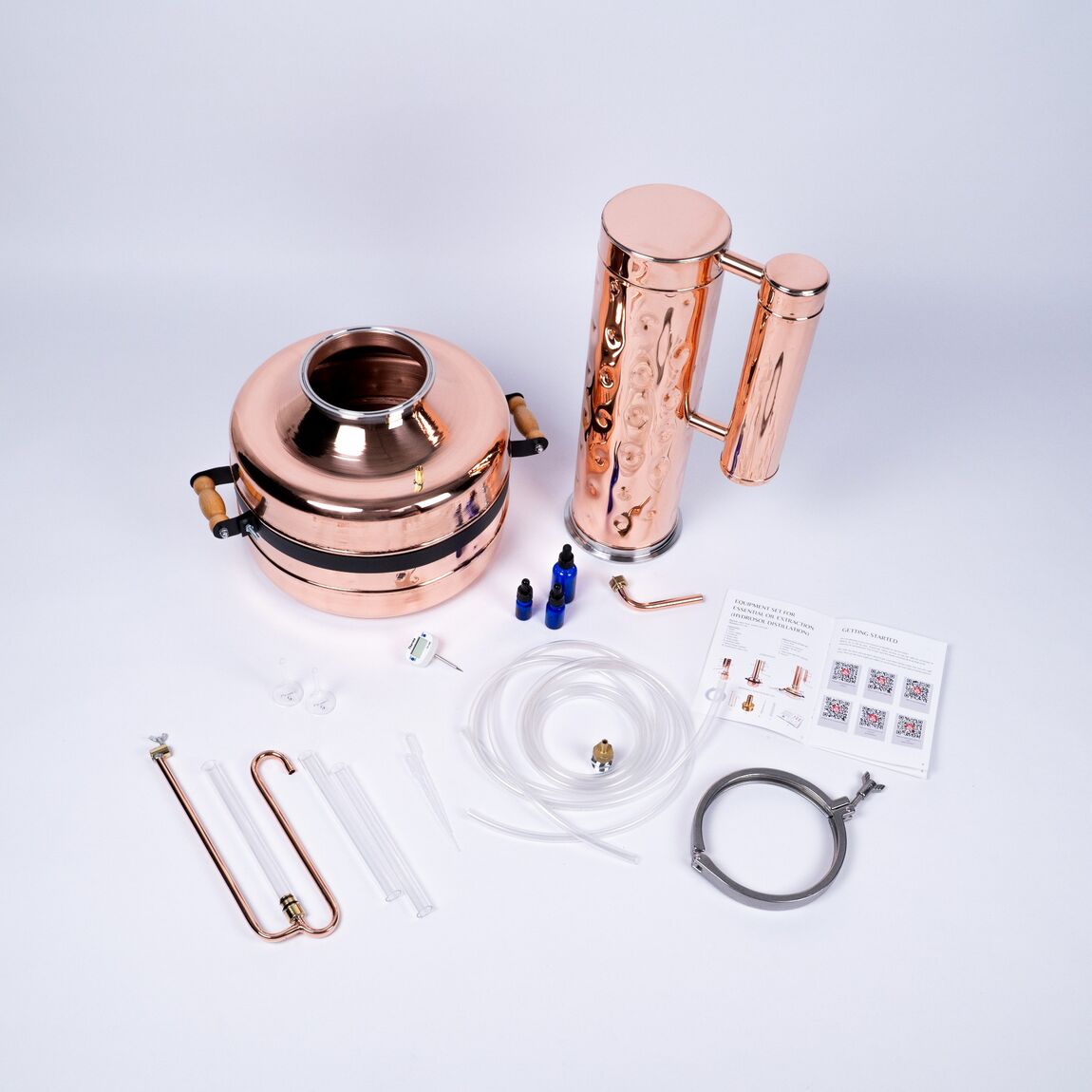 Essential Oil Distiller 7,5Gal (28,5L) - Premium Kit - Copper Pro