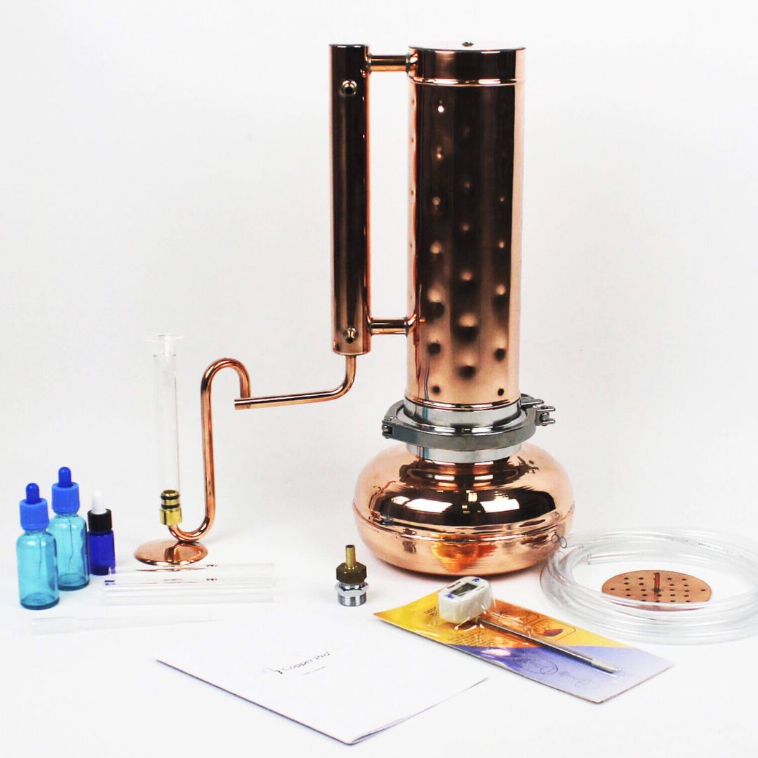 Essential oil extractor 0.53G (2L) - [Premium Kit] - Copper Pro