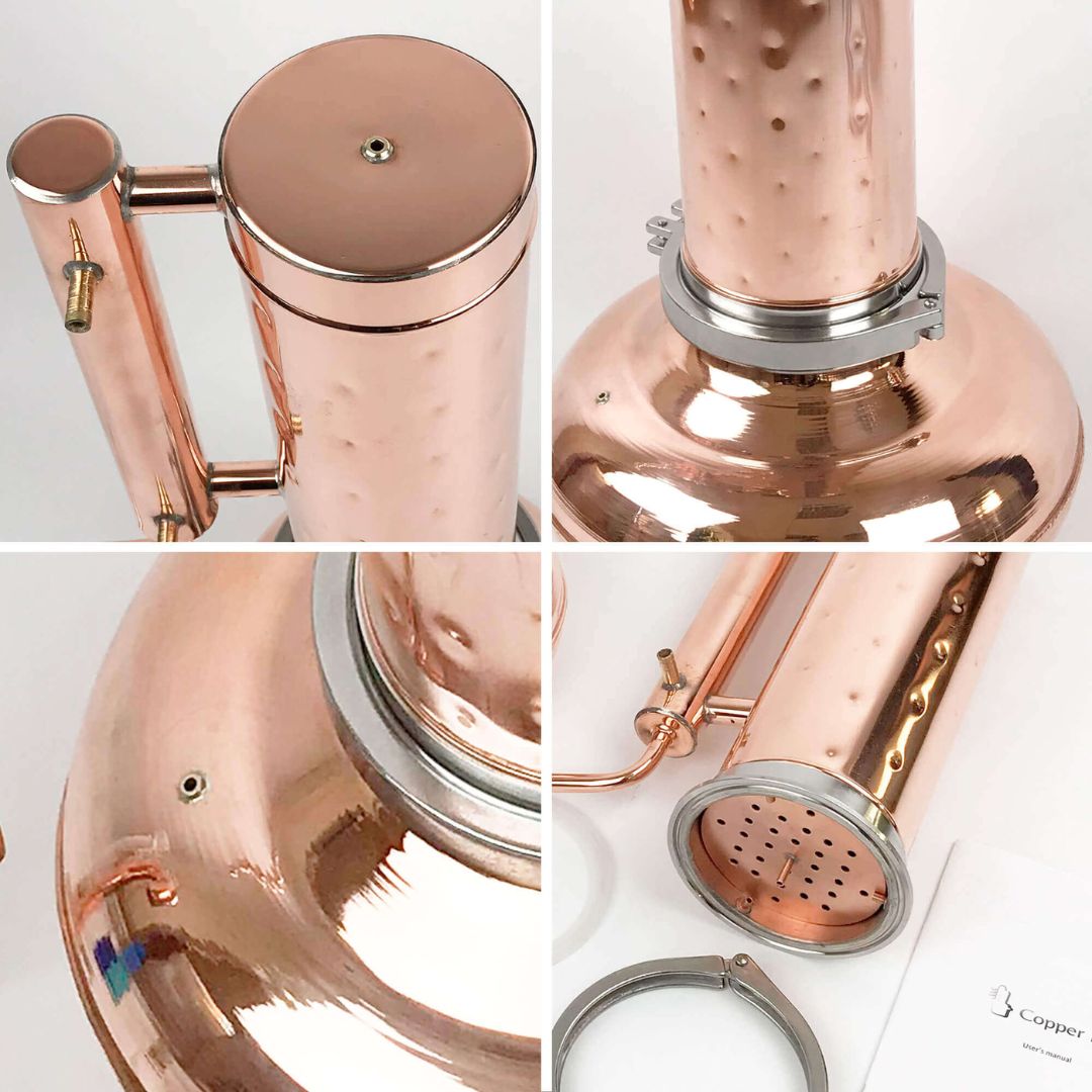 Essential oil extractor 0.53G (2L) - [Premium Kit] - Copper Pro