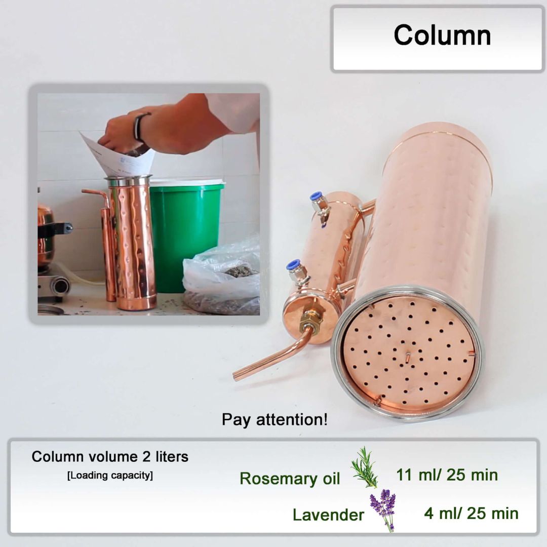 Essential oil extractor 0.53G (2L) - [Premium Kit] - Copper Pro