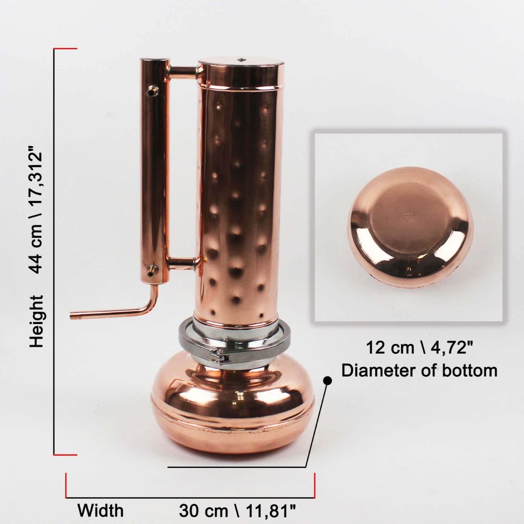 Essential oil extractor 0.53G (2L) - [Premium Kit] - Copper Pro