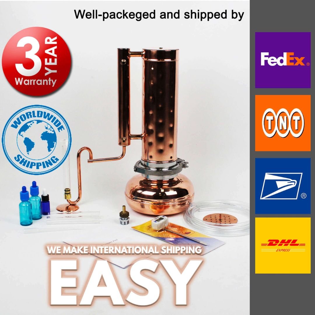 Essential oil extractor 1,1Gal (4L) - Basic Kit - Copper Pro