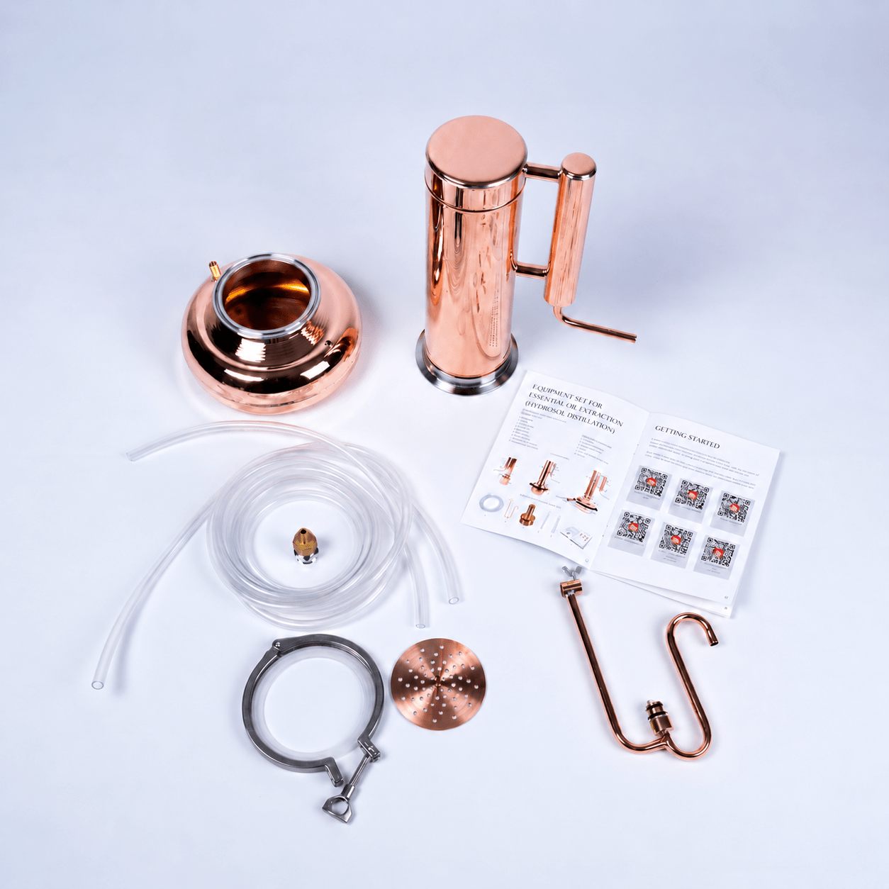 Essential oil extractor 1,1Gal (4L) - Basic Kit - Copper Pro