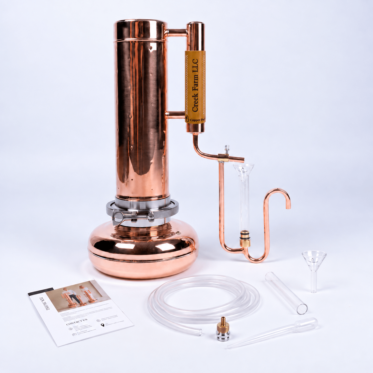 Essential oil extractor 1,1Gal (4L) - Basic Kit - Copper Pro