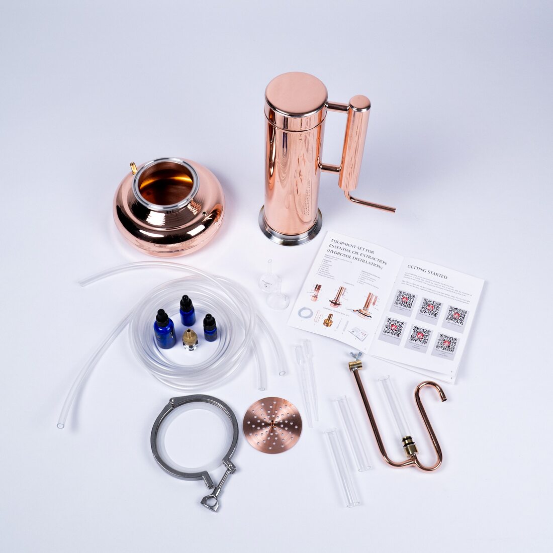 Essential oil extractor 1,1Gal /4L- [Premium Kit] - Copper Pro
