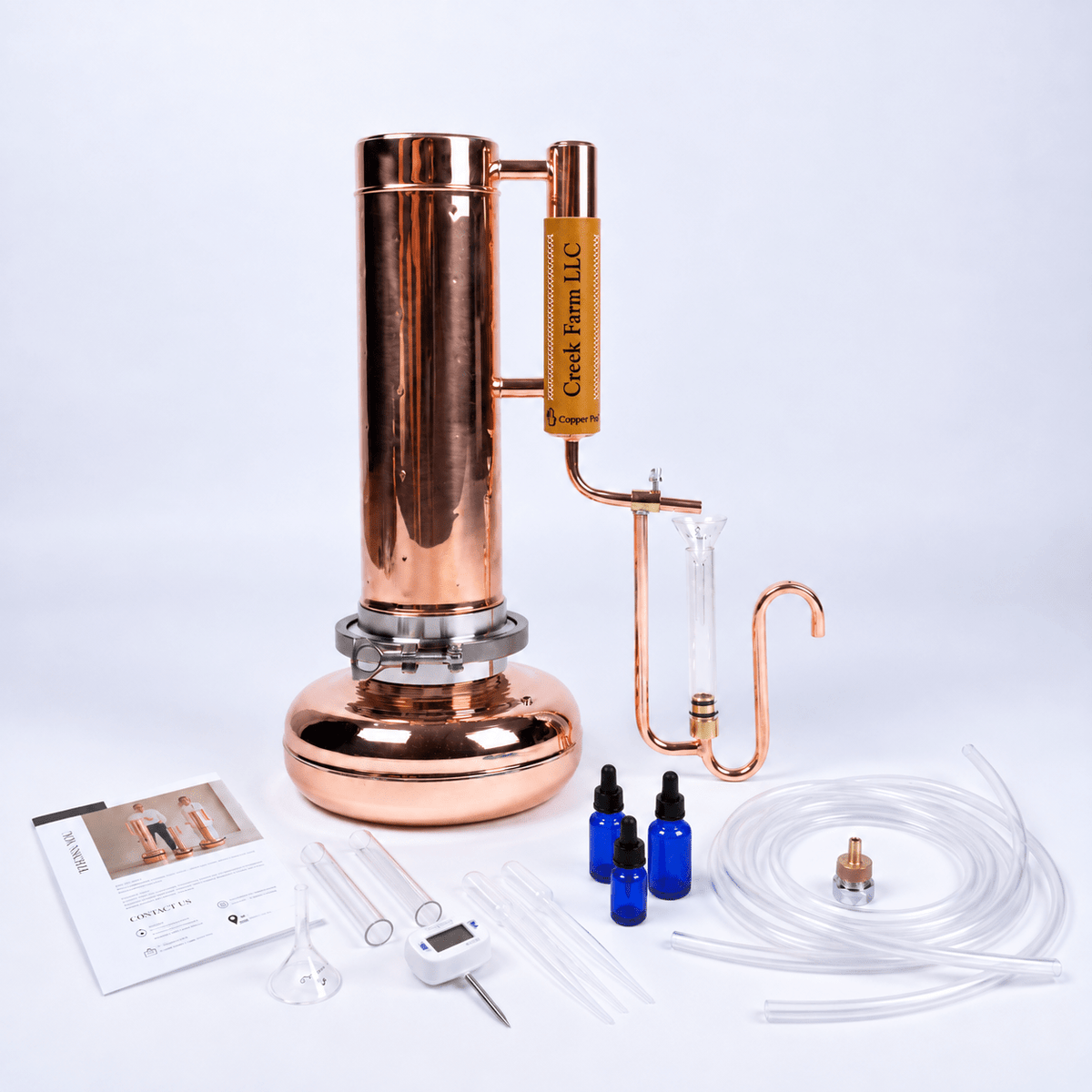 Essential oil extractor 1,1Gal /4L- [Premium Kit] - Copper Pro