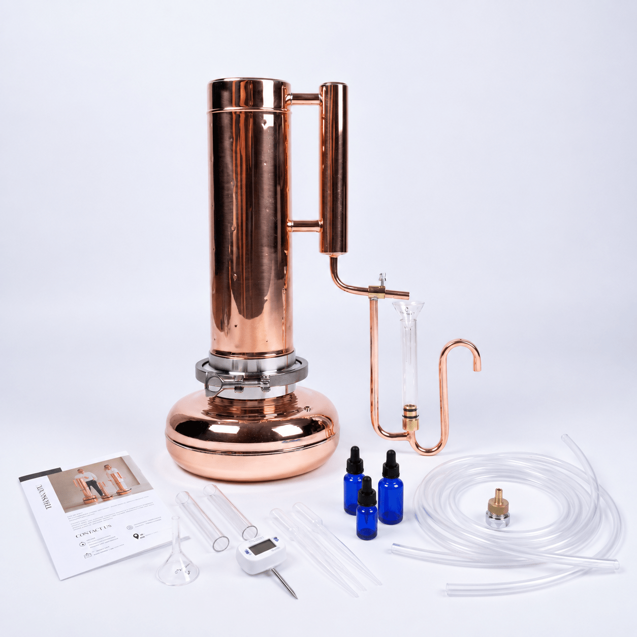 Essential oil extractor 1,1Gal /4L- [Premium Kit] - Copper Pro