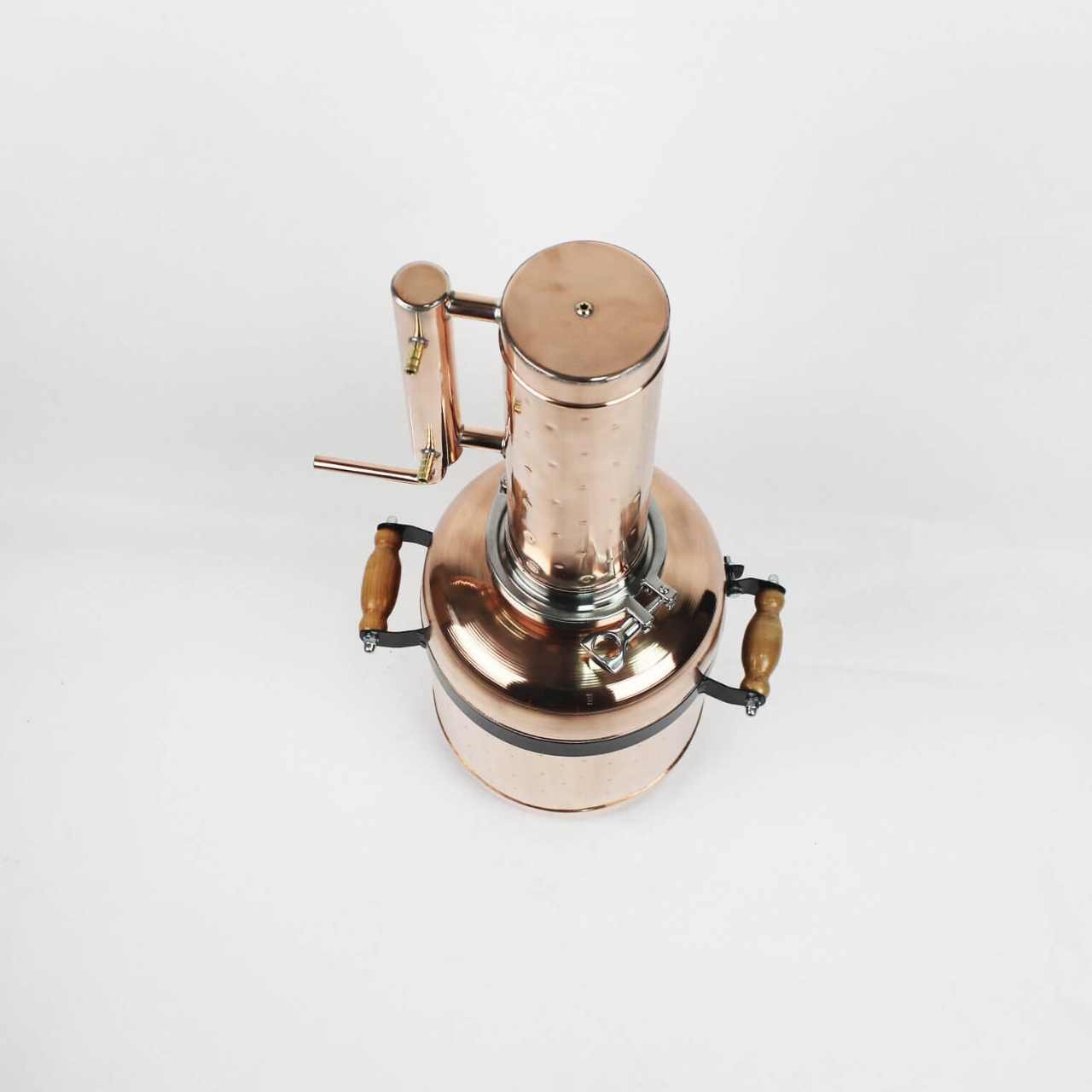 Essential Oil Steam Distiller 3.2G (12L) | column 0.79G (3L) - Premium Kit - Copper Pro