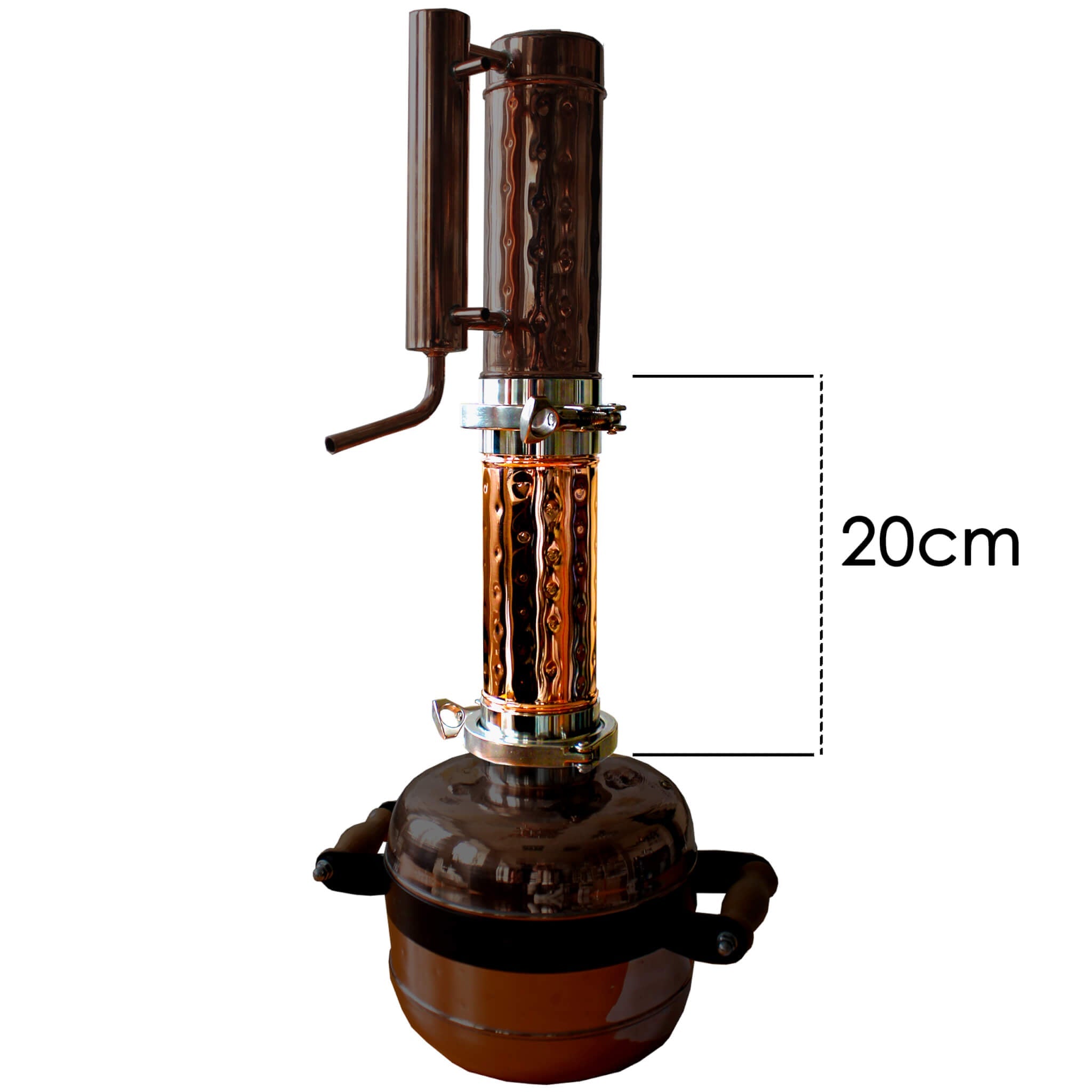 Gin basket flavoring column for 3″ Clamps - Copper Pro