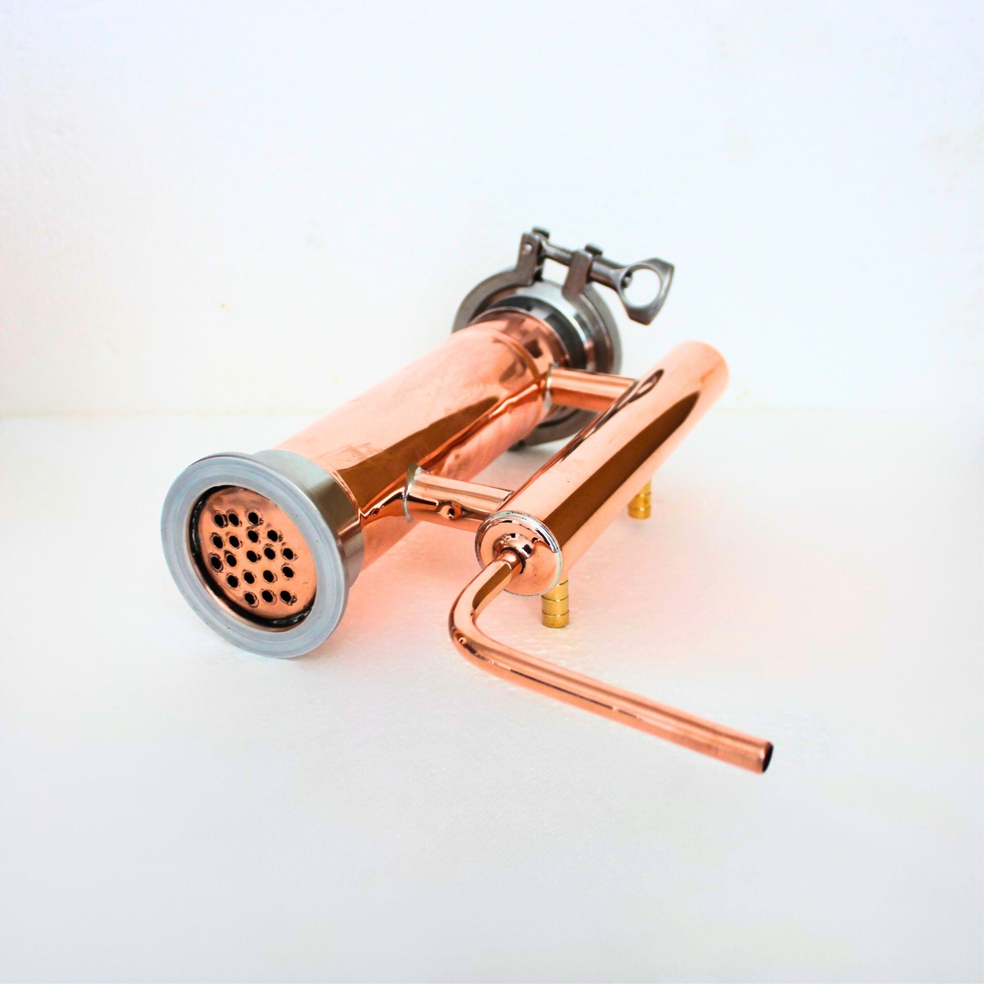 Gin basket for flavoring 2 inches incluing cooler, double clamped - Copper Pro