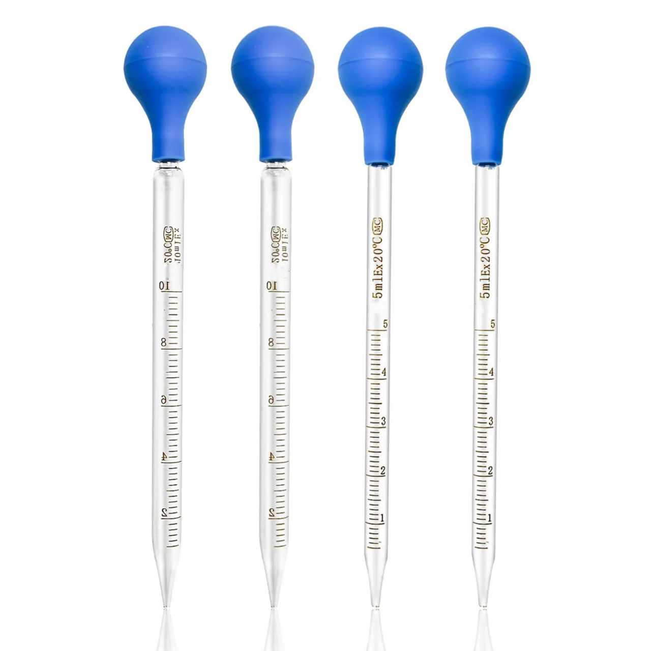 Glass Dropping Pipette 10mm (2 pc.) - Copper Pro