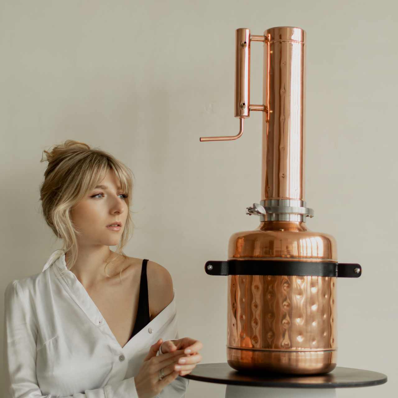 Herb distiller 3.2G (12L) | column 0.79G (2L) [hydrosols] - Copper Pro