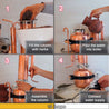 First 4 steps how to make essential oils by copper distiller