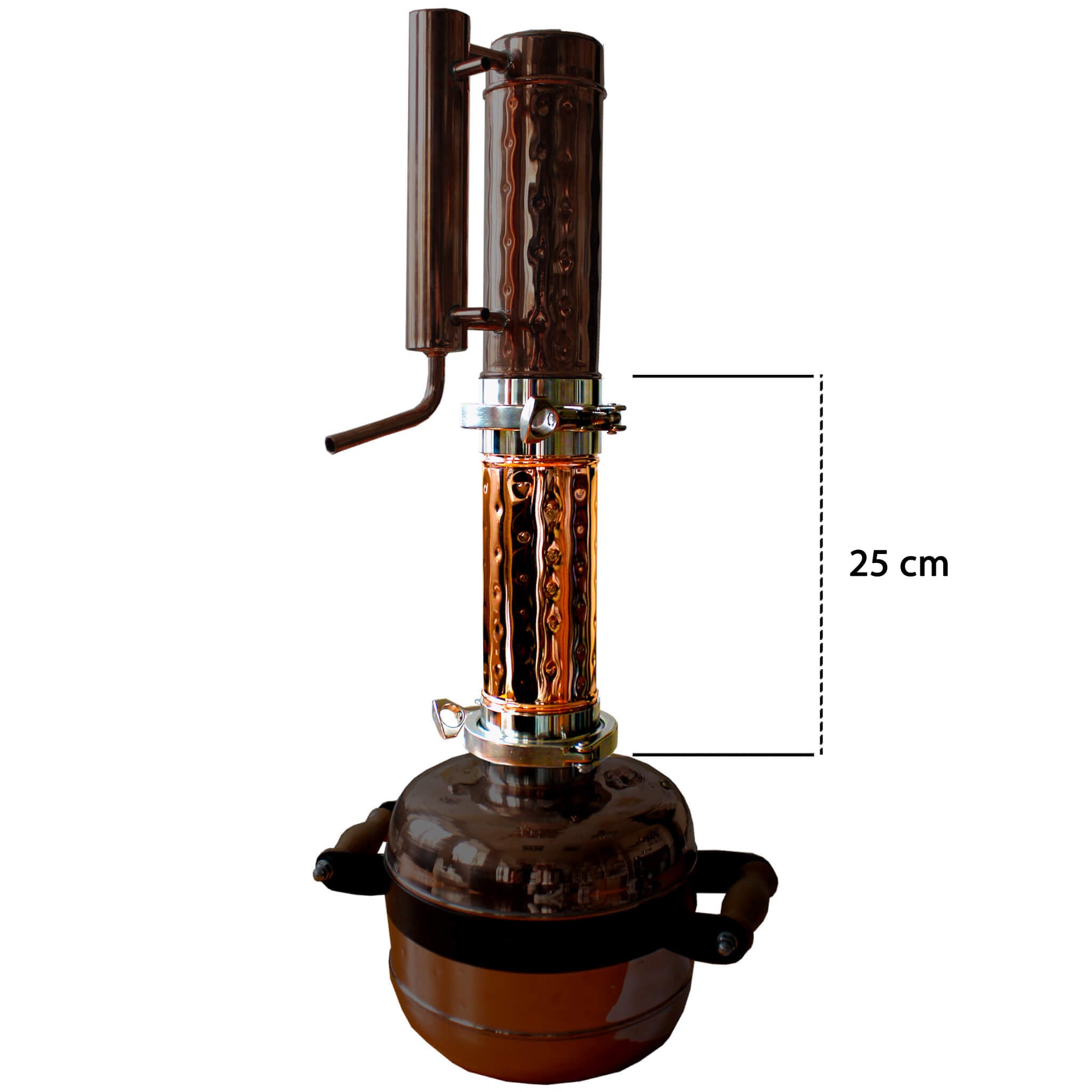 Gin basket flavoring column for 4″ Clamps – Copper Pro