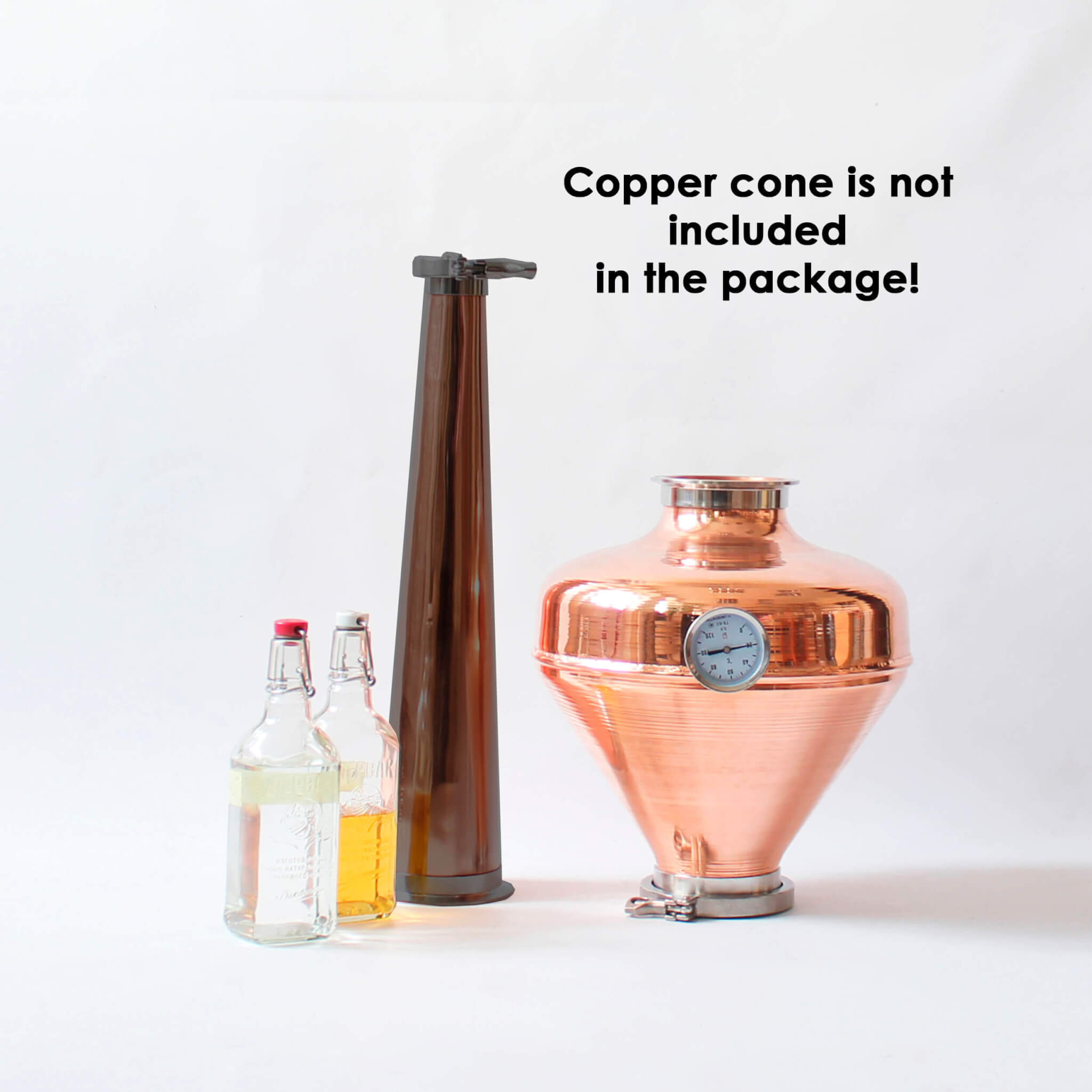 copper cone is not included in the package