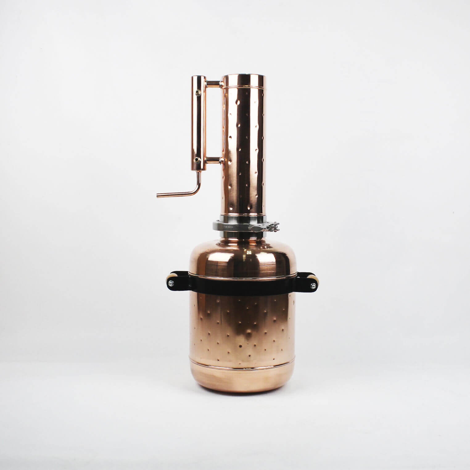 Copper moonshine still 3.3G (12L)  column 0.53G (2L) [ pot still ] – Copper  Pro