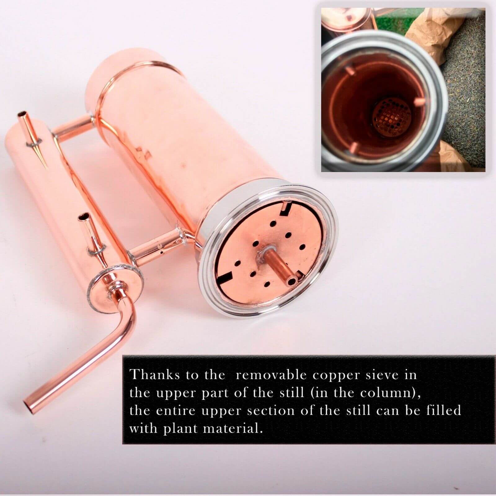 Copper moonshine still 1.3G (5L) [ pot still ] – Copper Pro
