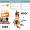 Essential Oil Distiller 2.1G (8L) | column 1.1G (4L) - Professional Kit