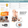 Essential Oil Distiller 1.3G (5L) | column 0.53G (2L) - Basic Kit