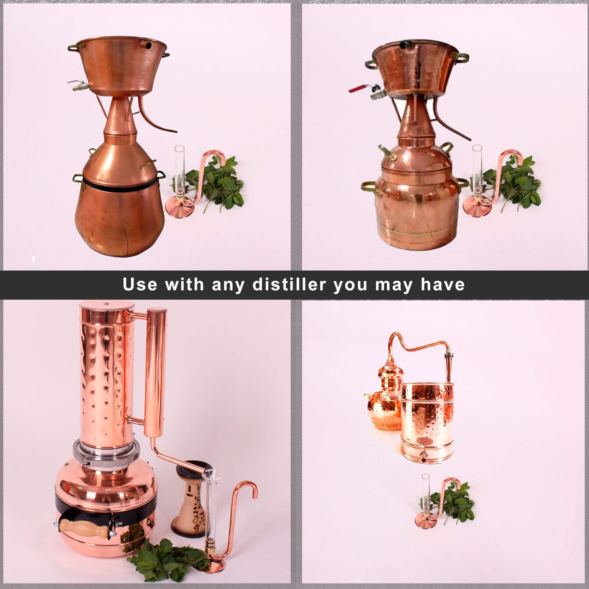 Oil separator to use with alquitara, alembic, or any other distiller